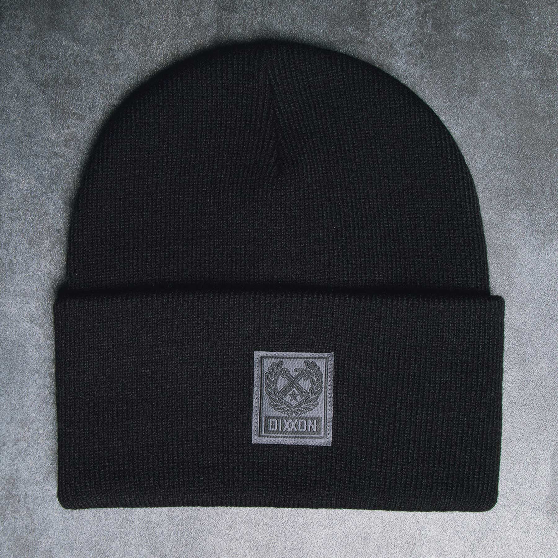 Box Crest Ribbed Beanie - Black – DIXXON EUROPE