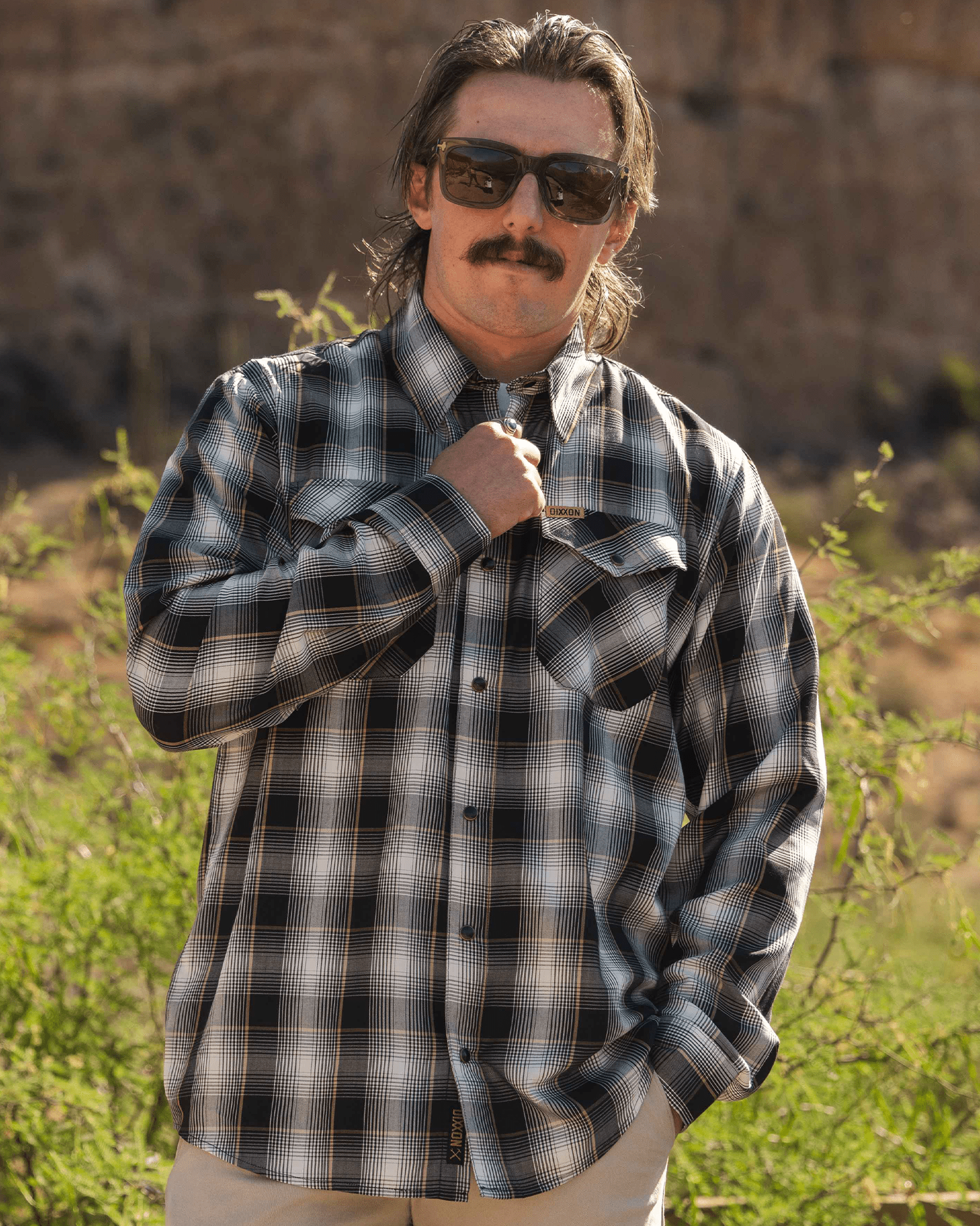 Gold Line Bamboo Long Sleeve - Dixxon Flannel Co.
