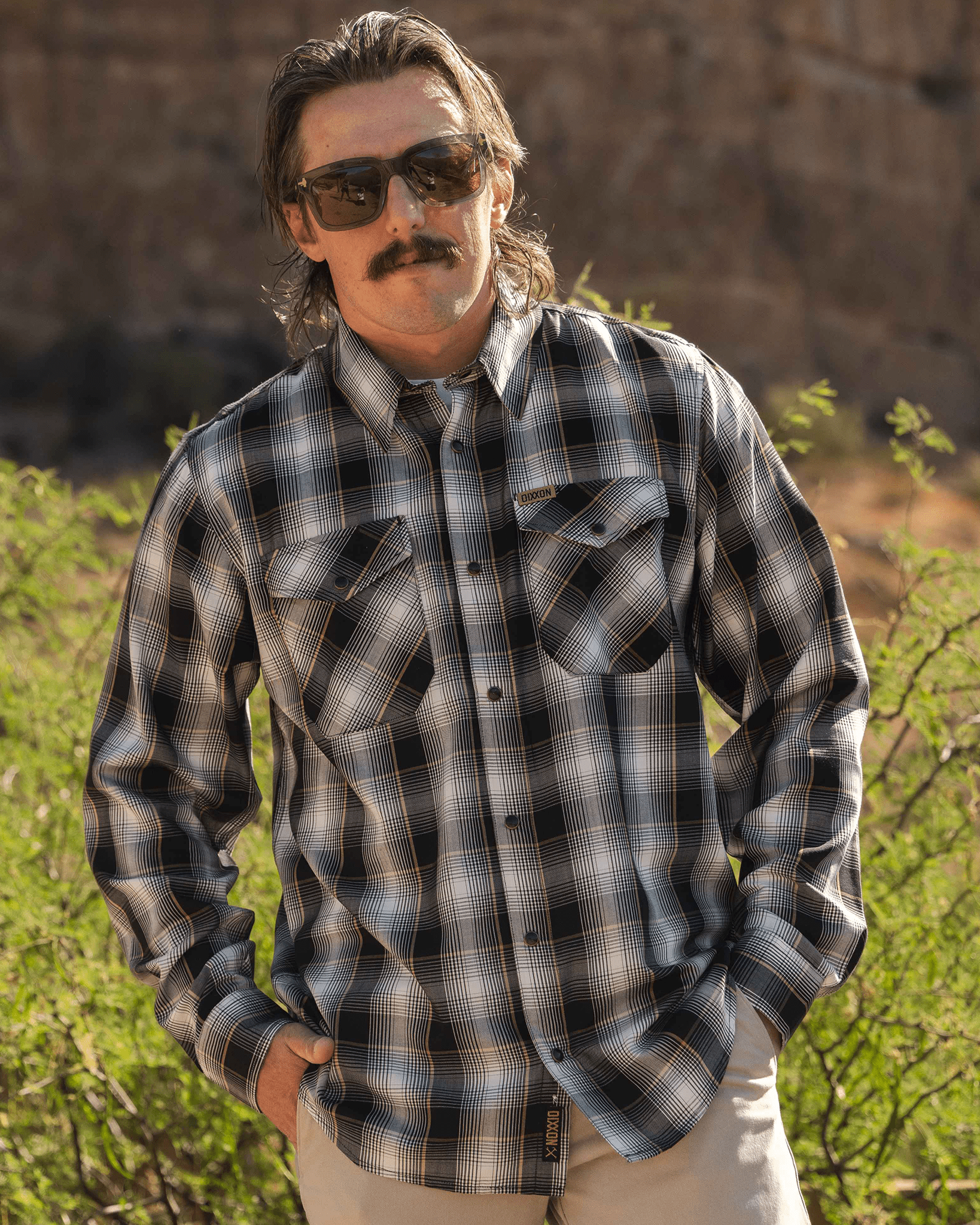 Gold Line Bamboo Long Sleeve - Dixxon Flannel Co.