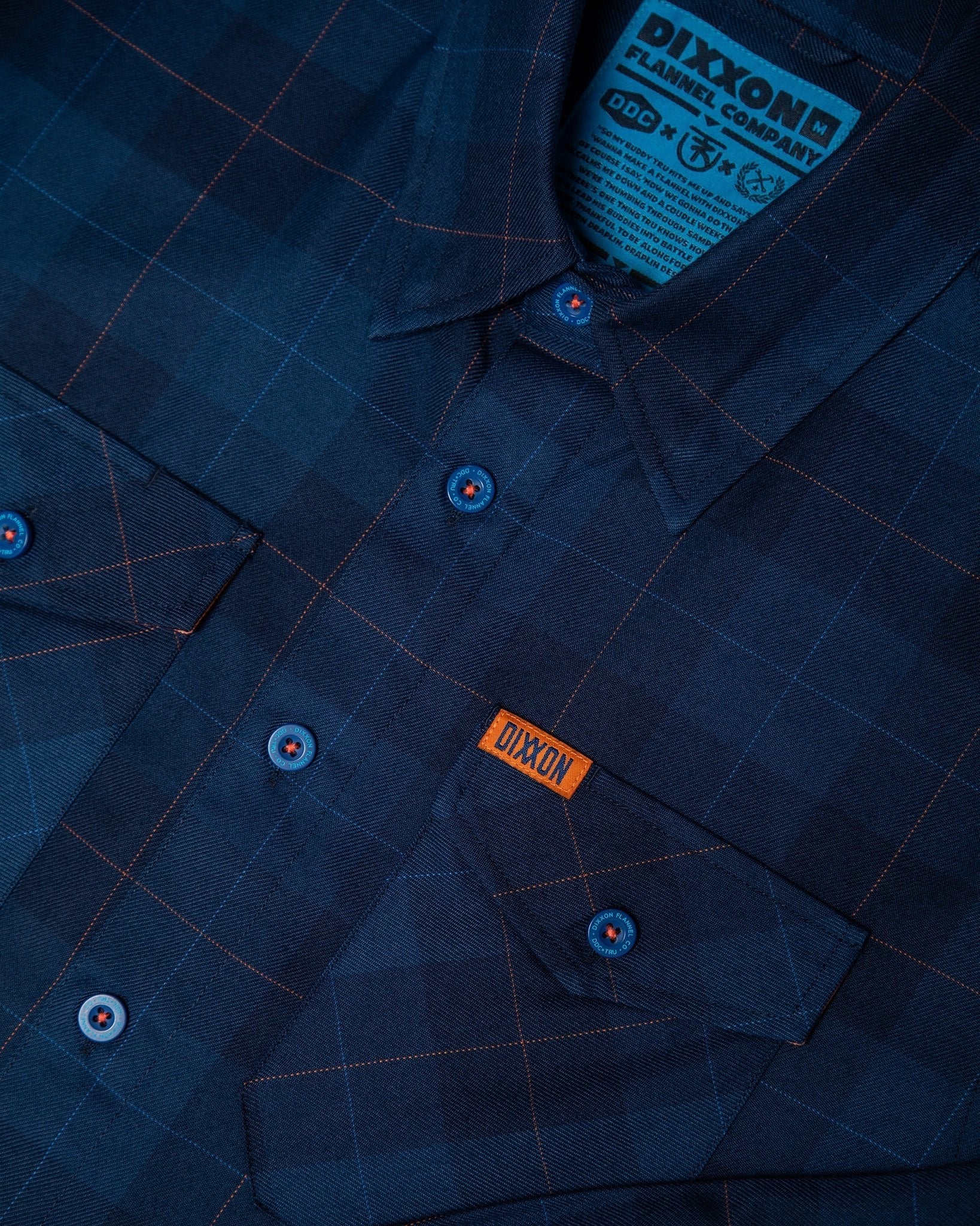 Women's DDC + TRU (Draplin) Flannel - Never - Ending Navy - Dixxon Flannel Co.