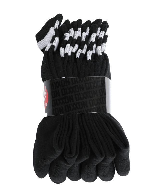 6pk Premium Crew Socks - Black