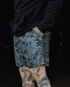 Men's 7" Gym Shorts - Black Camo - Dixxon Flannel Co.