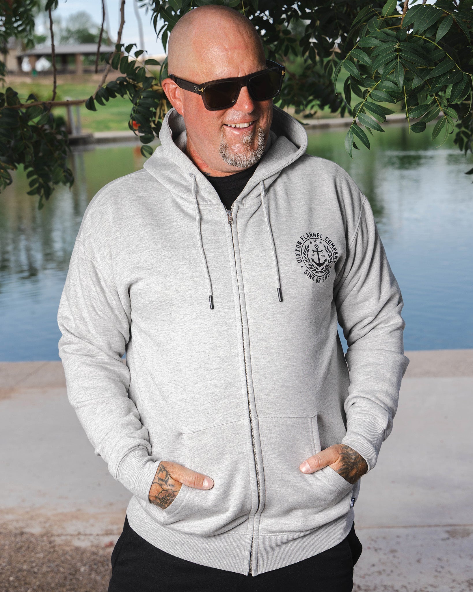 Calypso Zip Up Hoodie - Heather Grey | Dixxon Flannel Co. – DIXXON