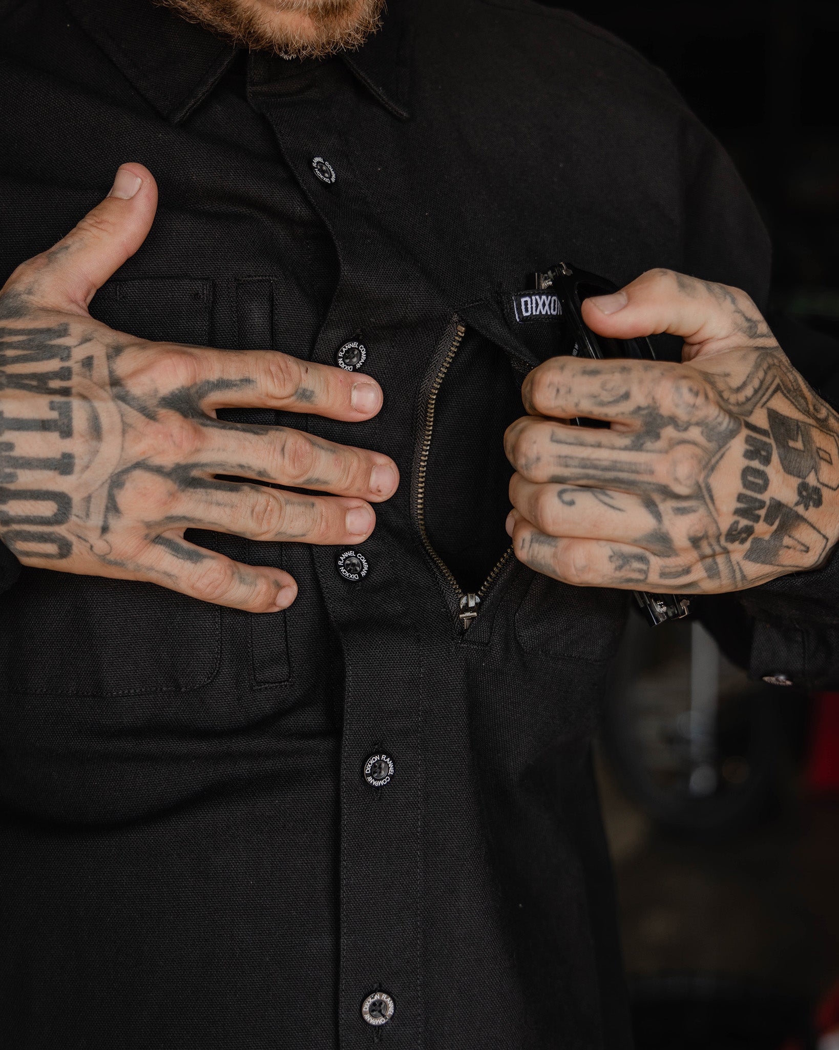 Work Shirt Long Sleeve - Black - Dixxon Flannel Co.