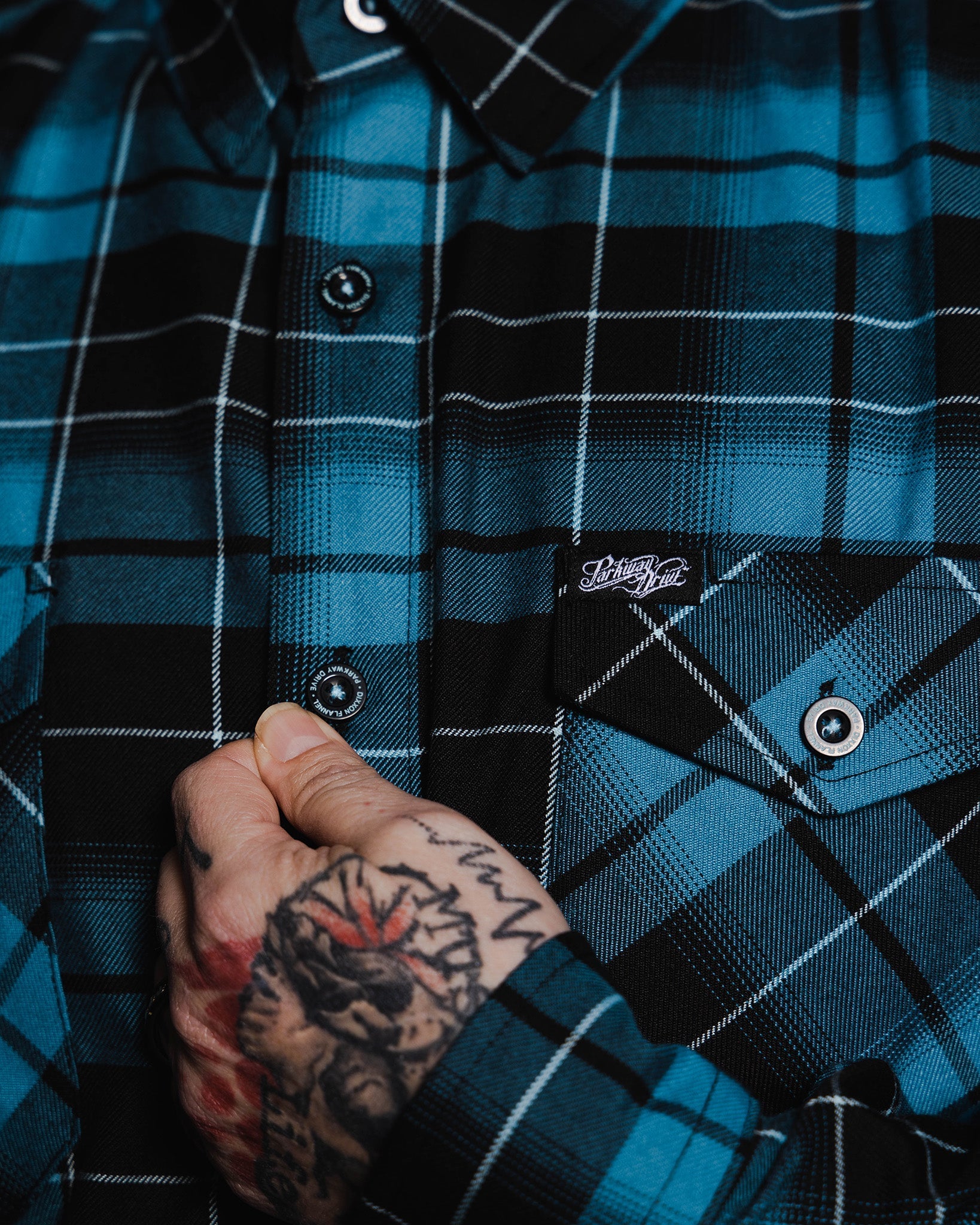 Parkway Drive - Deep Blue Flannel | Dixxon Flannel Co. – DIXXON EUROPE