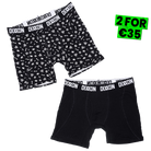 Dixxon Bone Zone Cotton Stretch 2pk Boxer Briefs