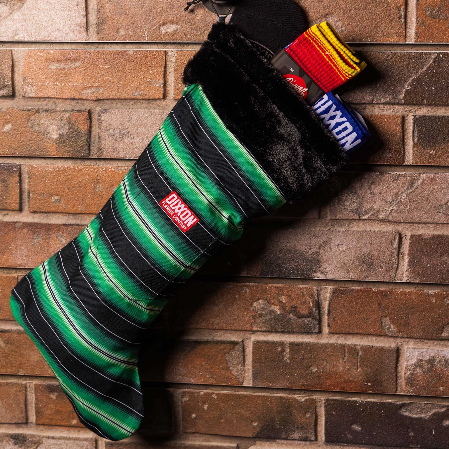 Green Serape Christmas Stocking - Dixxon Flannel Co.