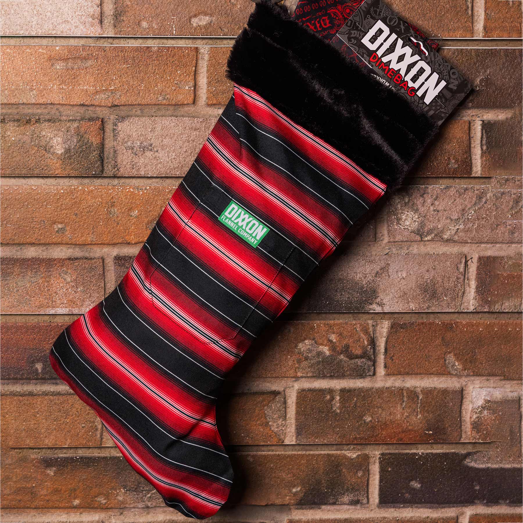 Red Serape Christmas Stocking - Dixxon Flannel Co.