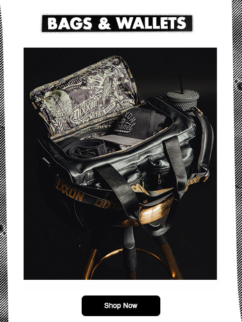 Leather Overload Duffle Bag - Black Perforated | Dixxon Flannel Co