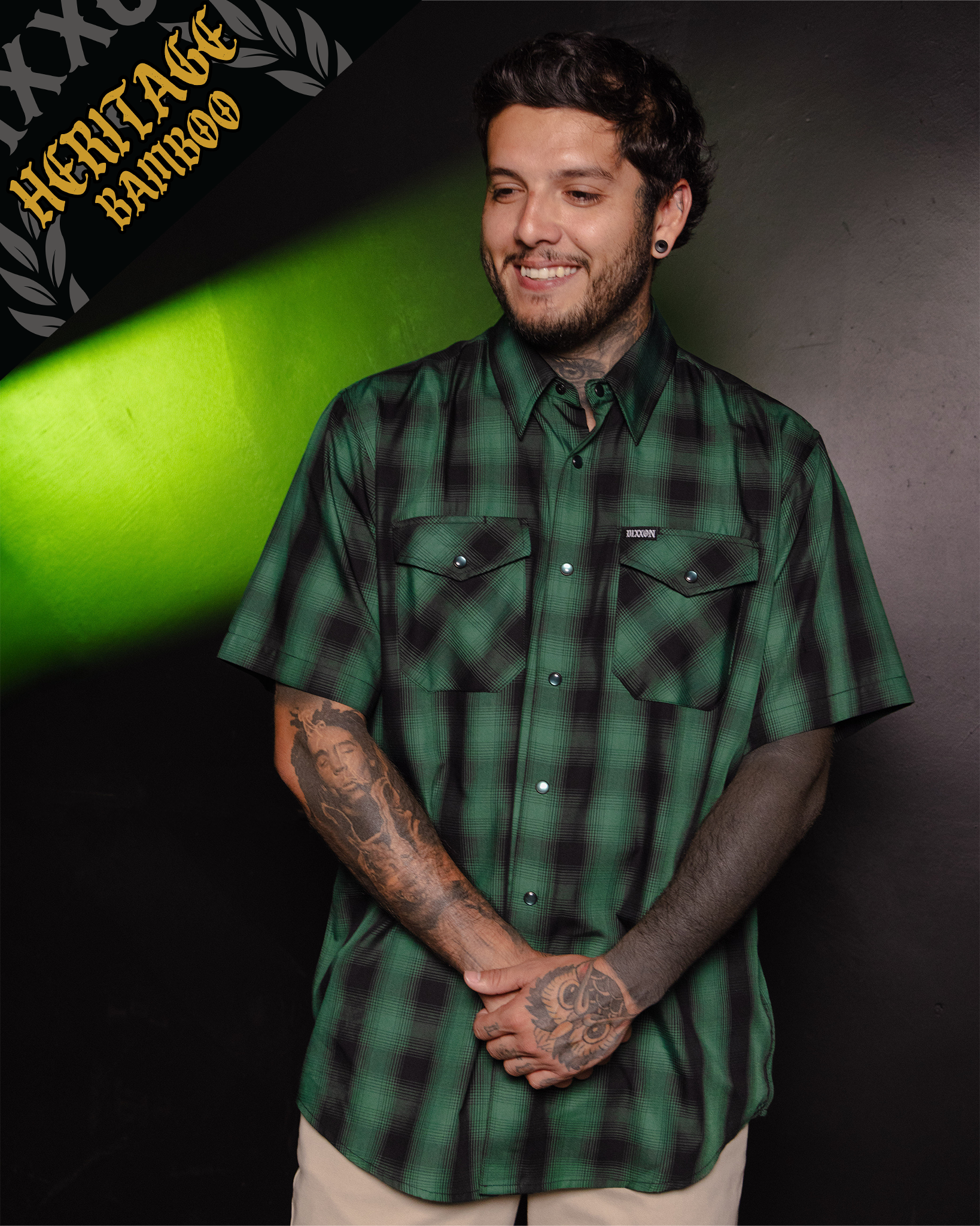 Absinthe Heritage Bamboo Short Sleeve - Dixxon Flannel Co.