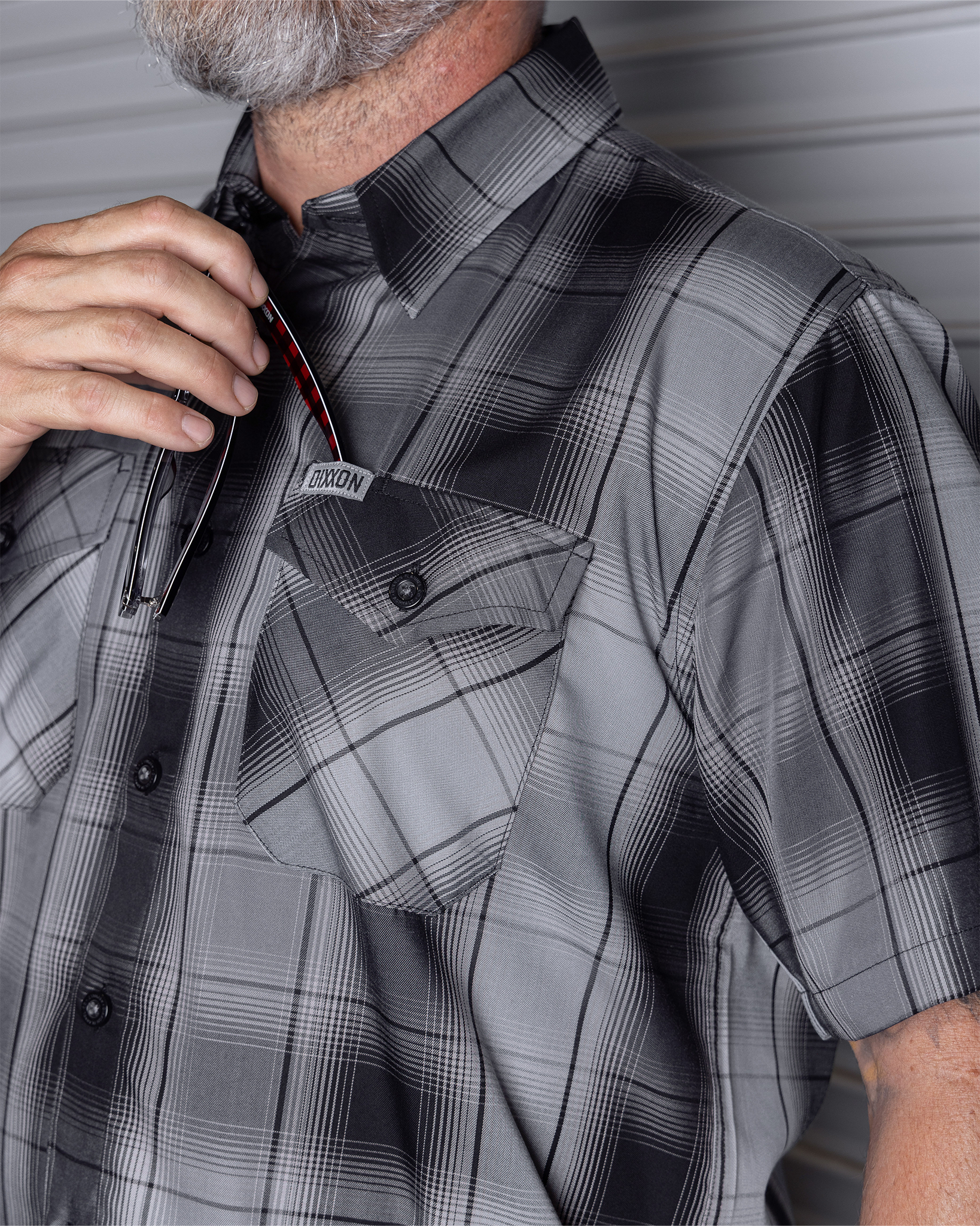 Asphalt Bamboo Short Sleeve  - Dixxon Flannel Co.