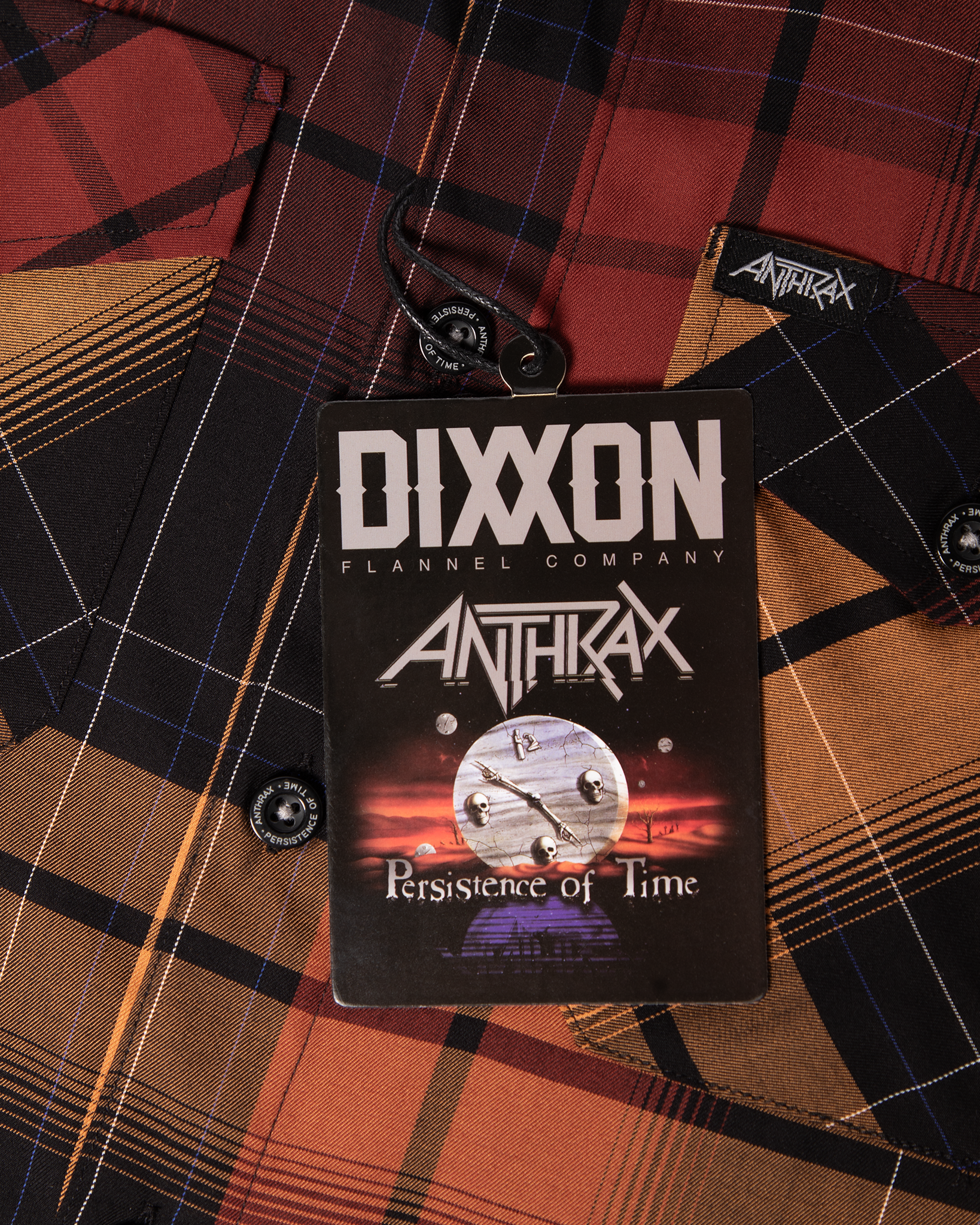 Anthrax: Persistence of Time Bamboo Short Sleeve - Dixxon Flannel Co.