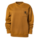 Women's Pocket Crewneck Sweatshirt - Camel - Dixxon Flannel Co.