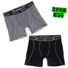 Dixxon Herringbone 2pk Boxers - Black & Grey
