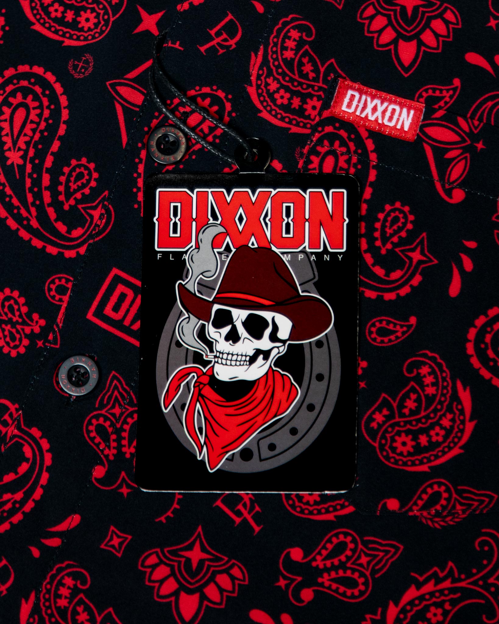 Hankie Party Shirt - Black & Red | Dixxon Flannel Co. – DIXXON EUROPE