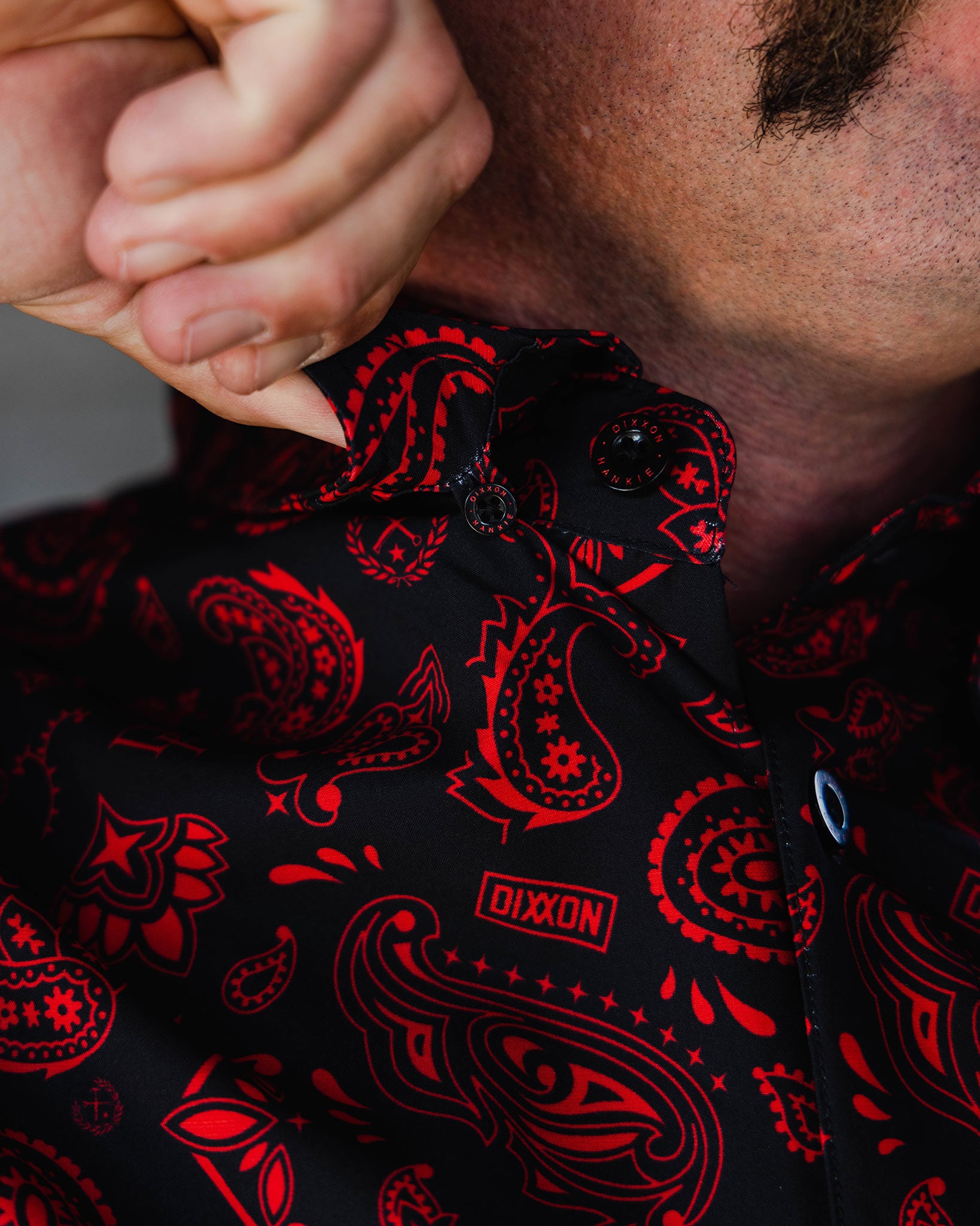 Hankie Party Shirt - Black & Red | Dixxon Flannel Co. – DIXXON EUROPE