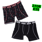 Dixxon Martini Bay Cotton Stretch 2pk Boxer Briefs