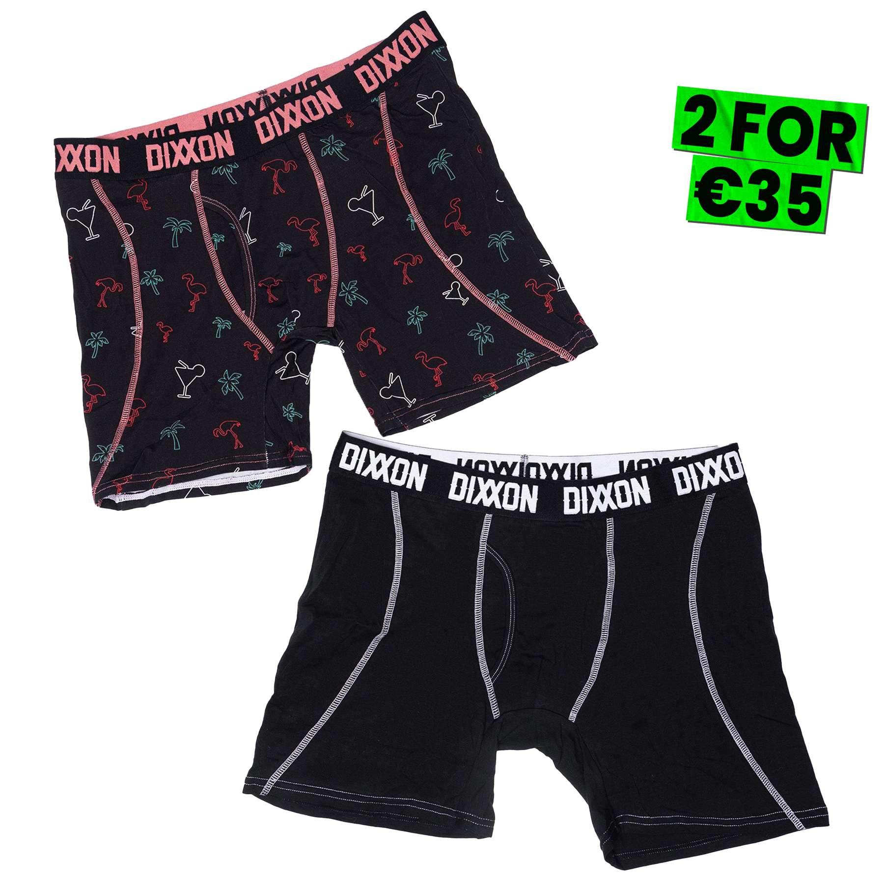Dixxon Martini Bay Cotton Stretch 2pk Boxer Briefs