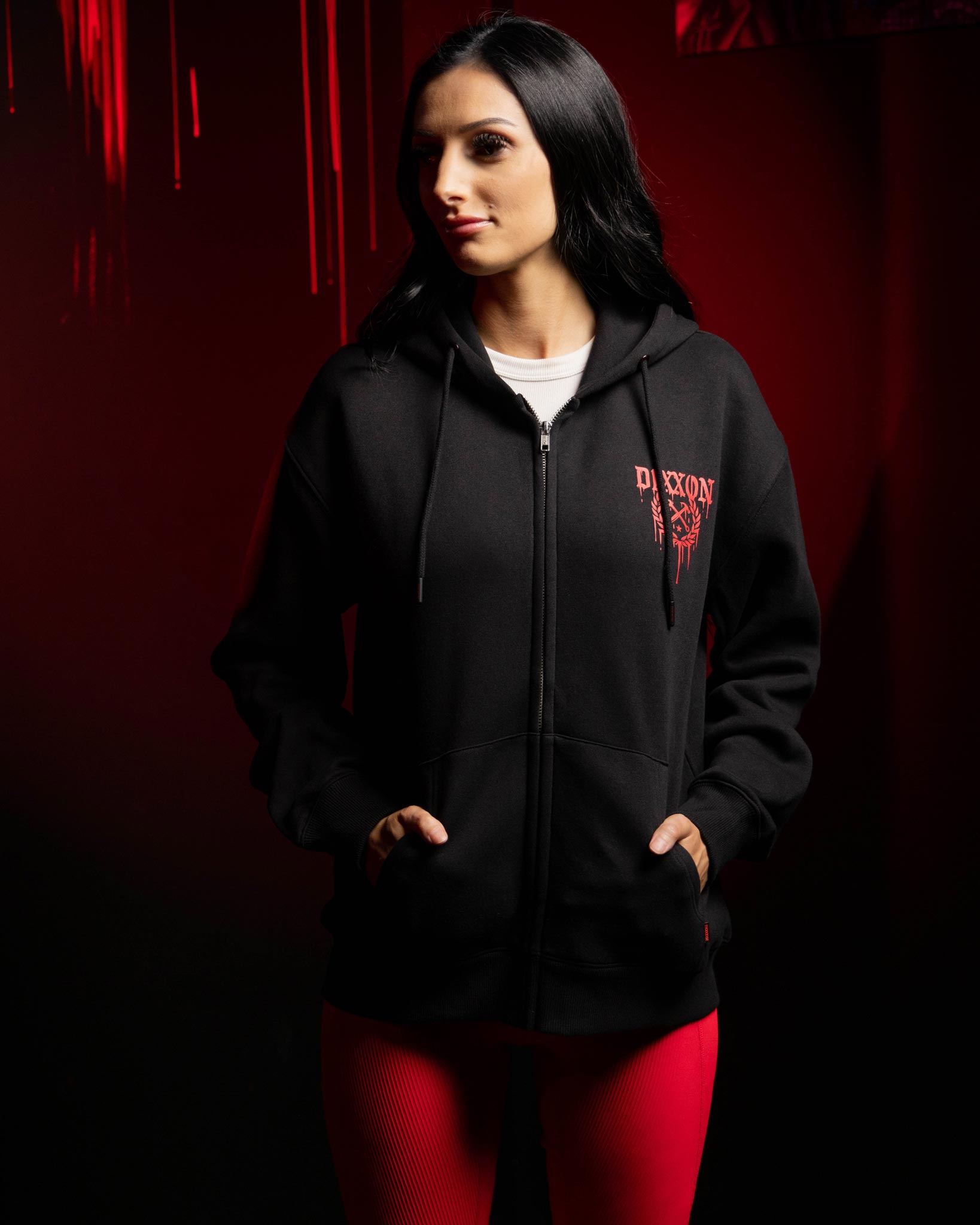 Dixxon Women's Terror Zip Up Hoodie - Black