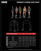 Women's The Soldier Flannel Size Chart - Dixxon Flannel Co.