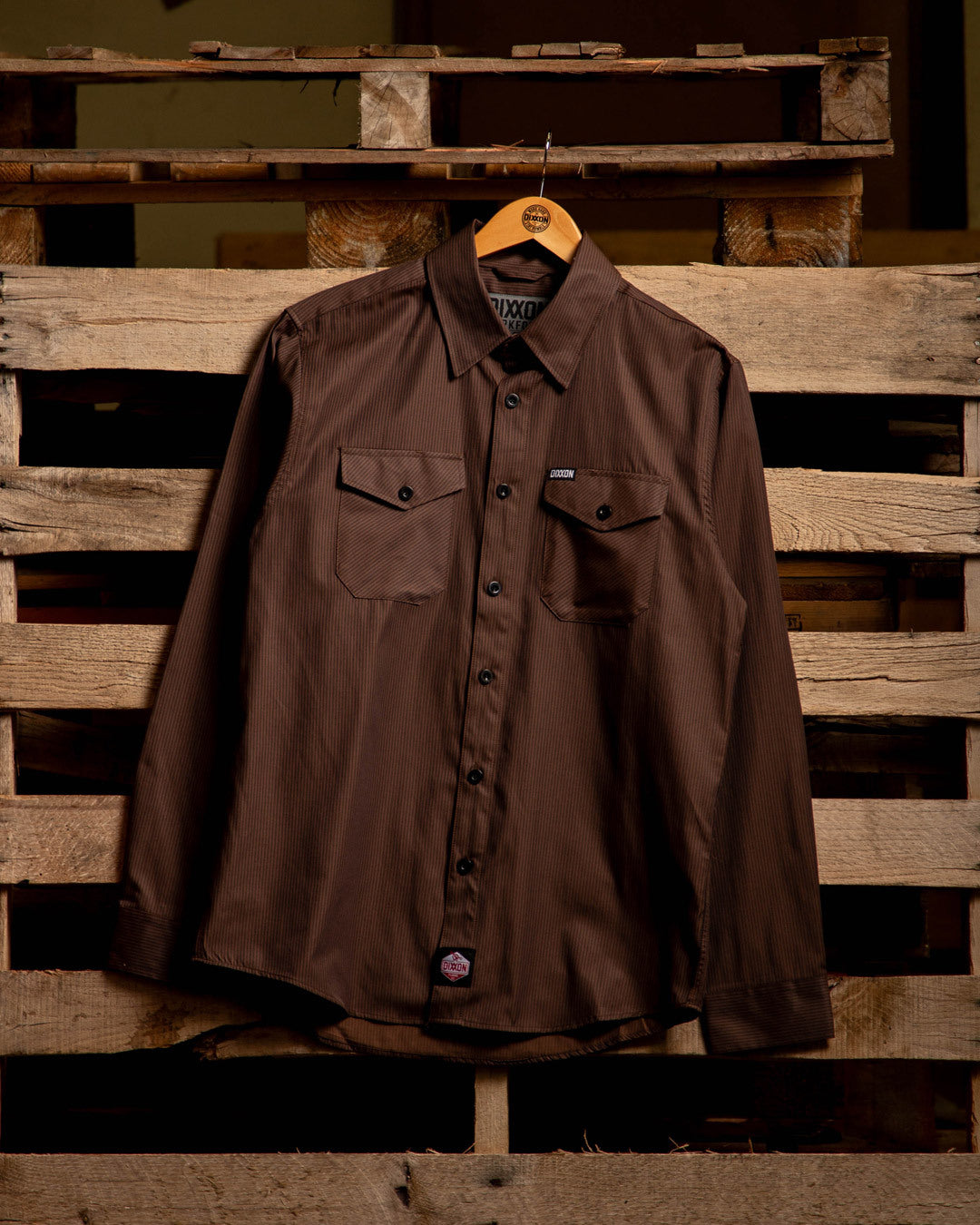 WorkForce Long Sleeve Work Shirt - Brown & Black - Dixxon Flannel Co.