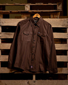 WorkForce Long Sleeve Work Shirt - Brown & Black - Dixxon Flannel Co.