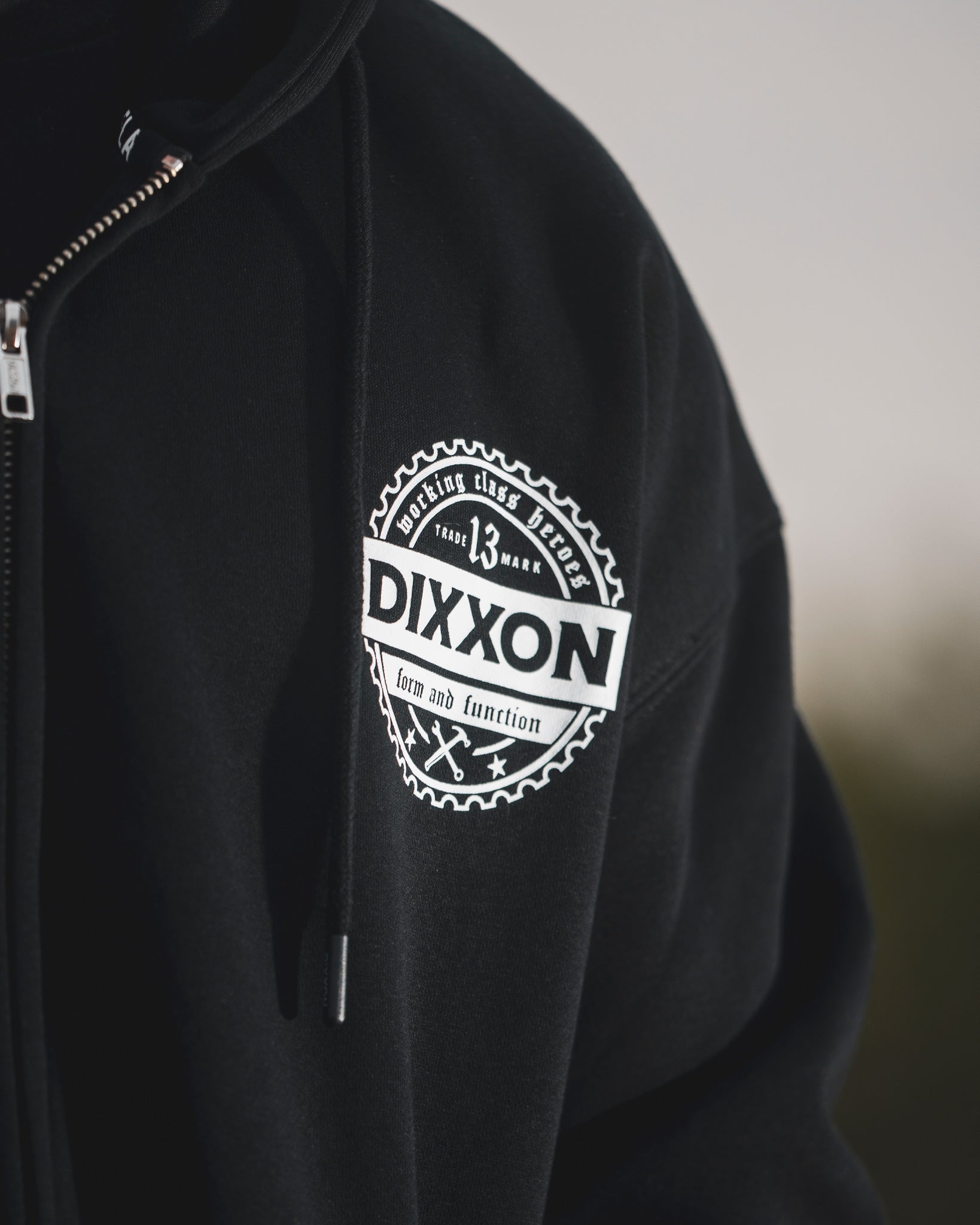 Working Class Gear Zip Up Hood - Black - Dixxon Flannel Co.