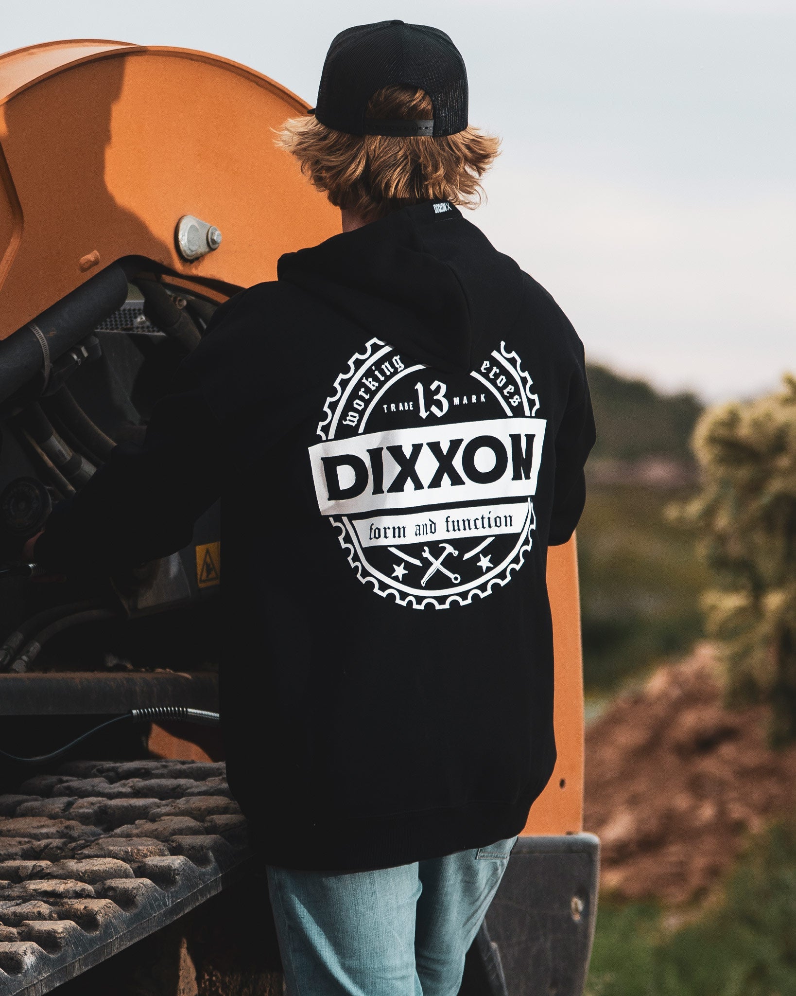 Working Class Gear Zip Up Hood - Black - Dixxon Flannel Co.