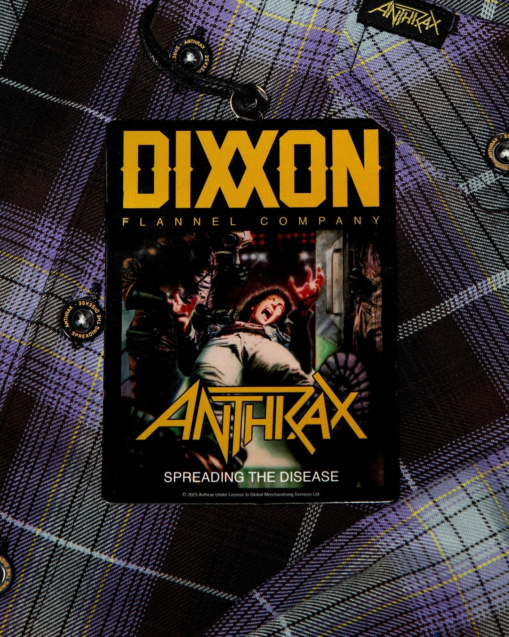 Anthrax Spreading the Disease Flannel - Dixxon Flannel Co.