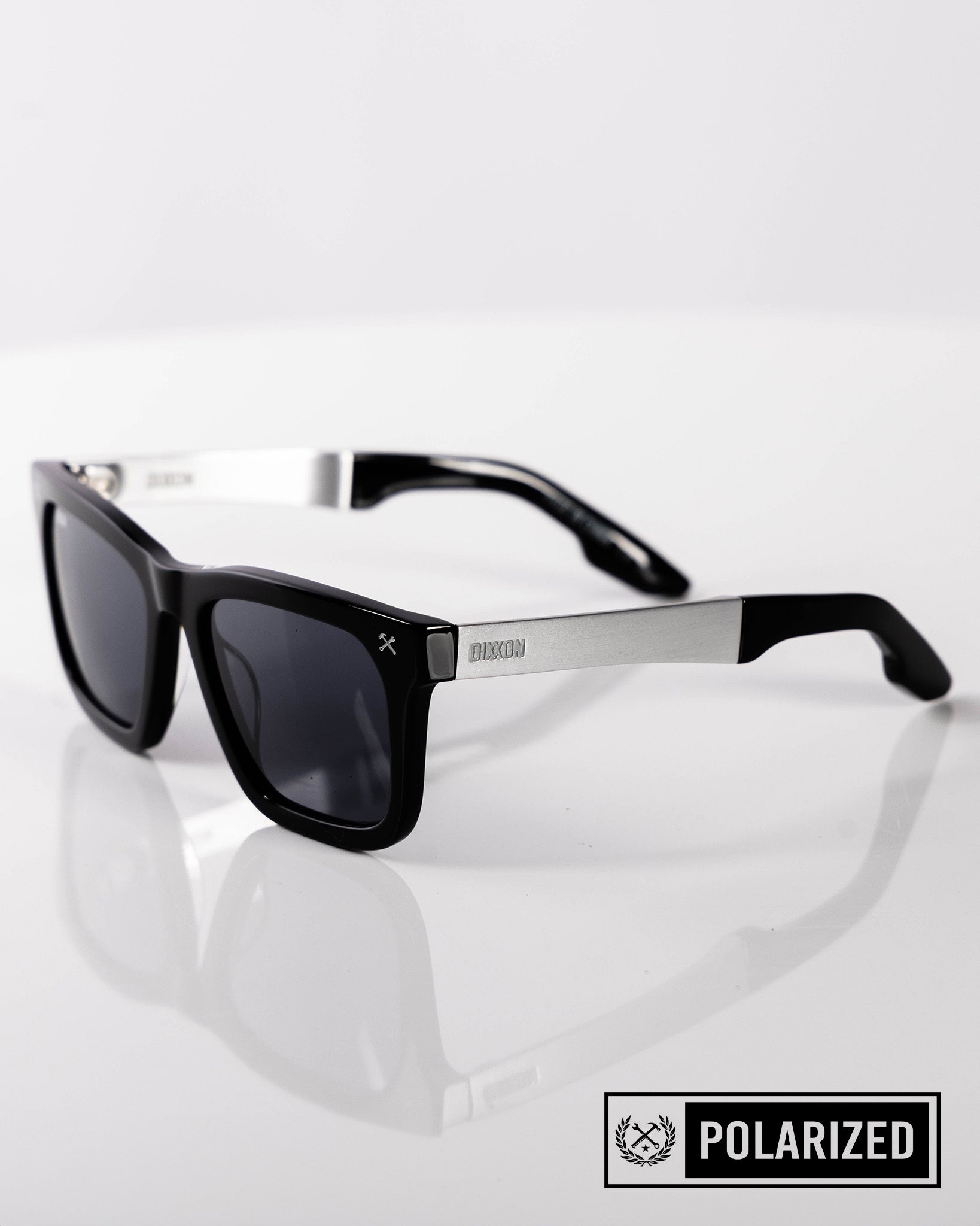 Anvil Metal Sunglasses - Black & Grey Polarised - Dixxon Flannel Co.