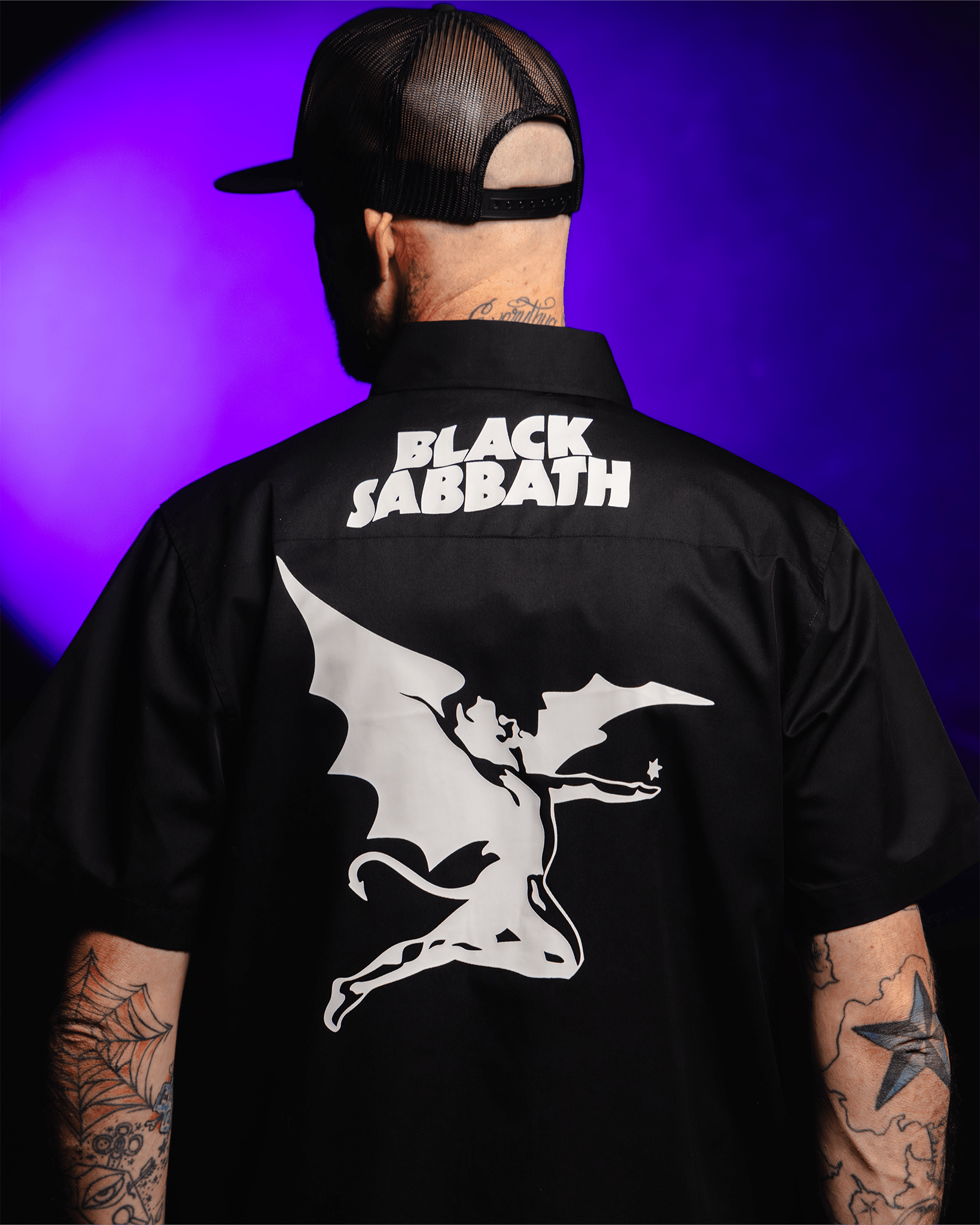 Black Sabbath WorkForce Short Sleeve Work Shirt - Black | Dixxon Black Sabbath WorkForce Short Sleeve Work Shirt - Black | Dixxon