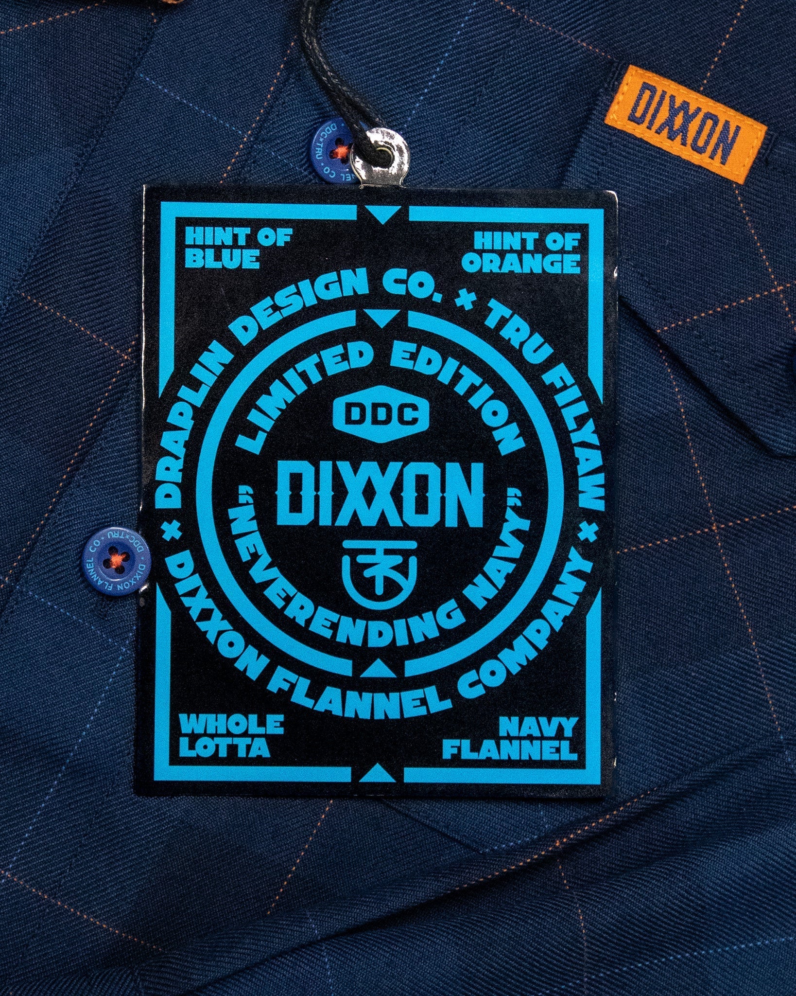 DDC + TRU (Draplin) Flannel - Never - Ending Navy - Dixxon Flannel Co.