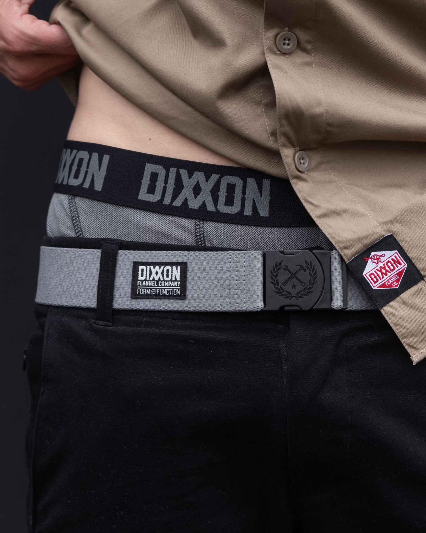 Dixxon Herringbone 2pk Boxers - Black & Grey