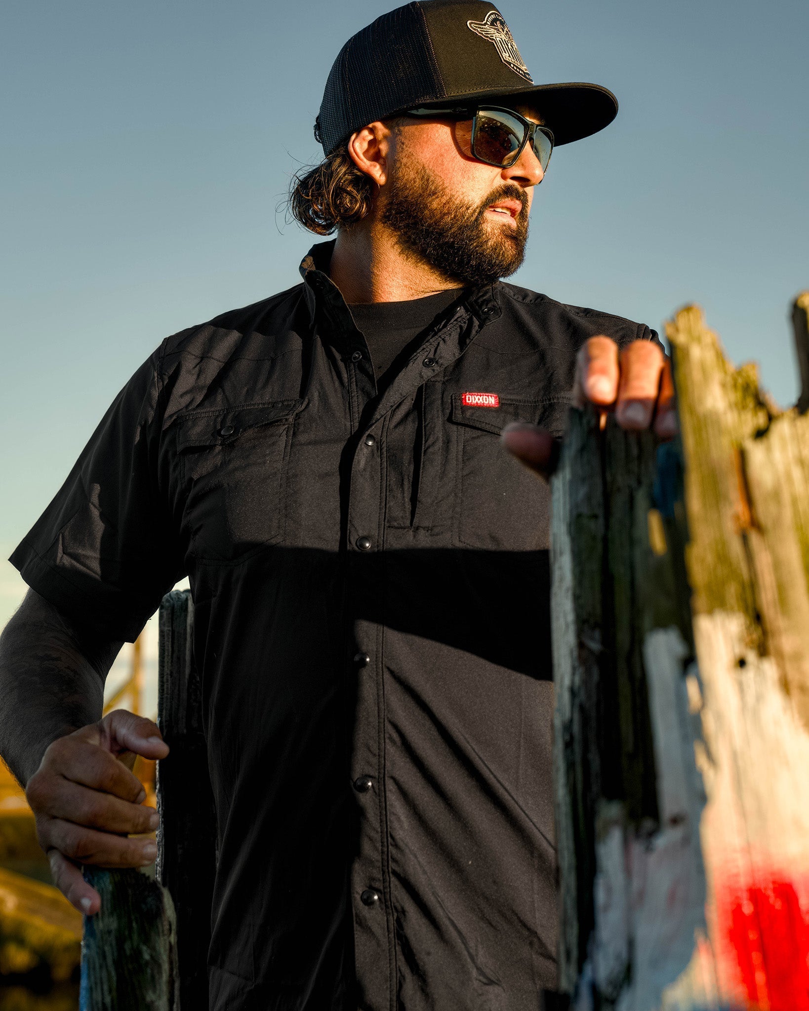 Outdoorsman Performance Short Sleeve - Black | Dixxon Flannel Co