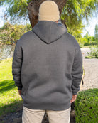 Sherpa Lined Zip Up Hoodie - Heather Charcoal - Dixxon Flannel Co.