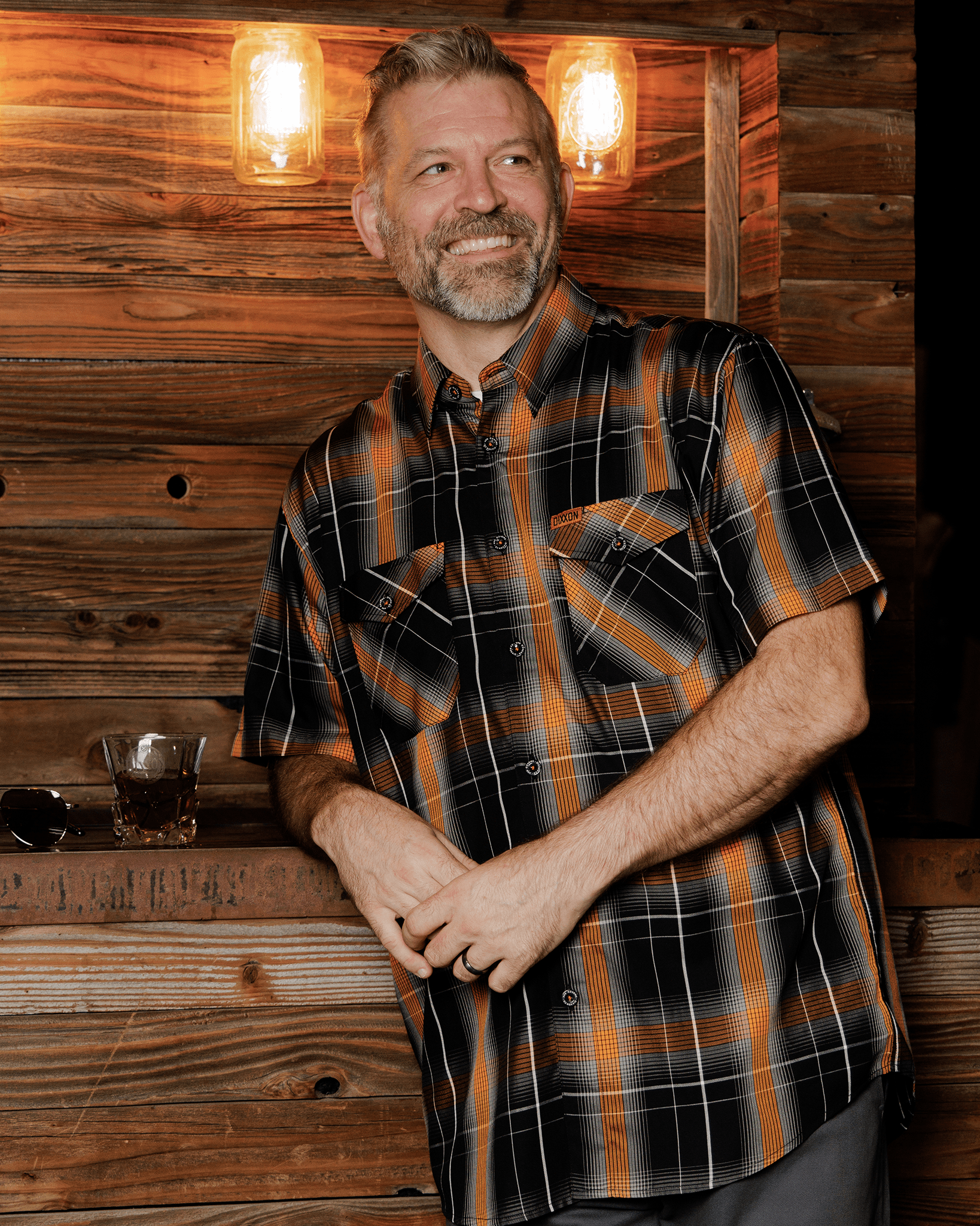 Smoked Oak Bamboo Short Sleeve - Dixxon Flannel Co.