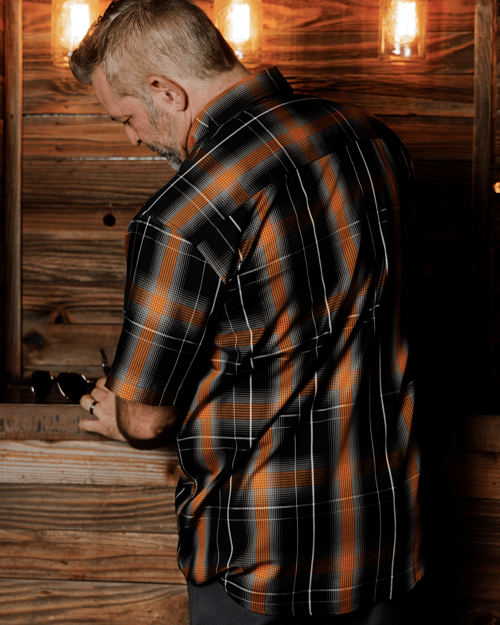 Smoked Oak Bamboo Short Sleeve - Dixxon Flannel Co.