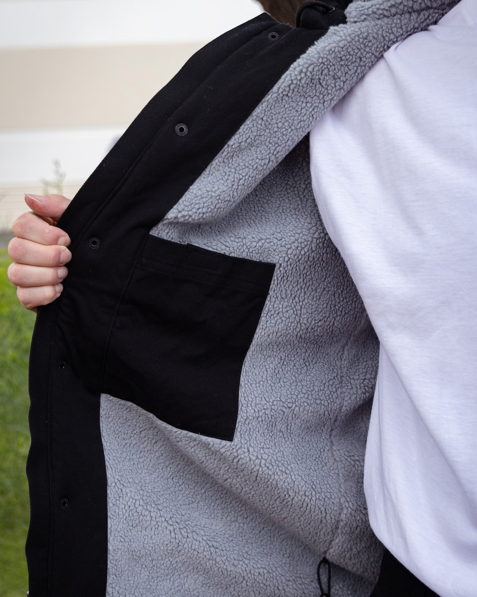 The Colt Sherpa Work Jacket - Black - Dixxon Flannel Co.