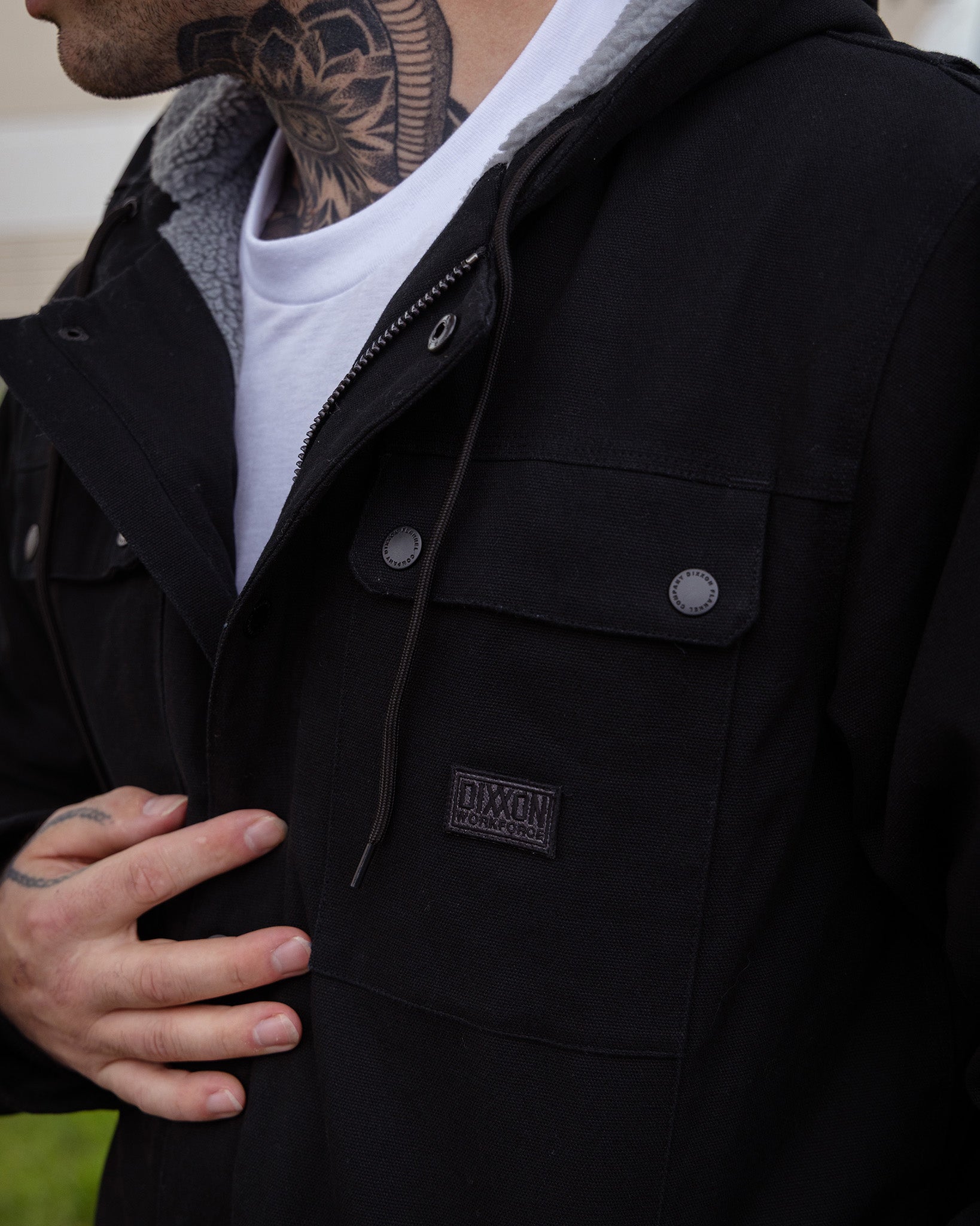 The Colt Sherpa Work Jacket - Black | Dixxon Flannel Co. – DIXXON