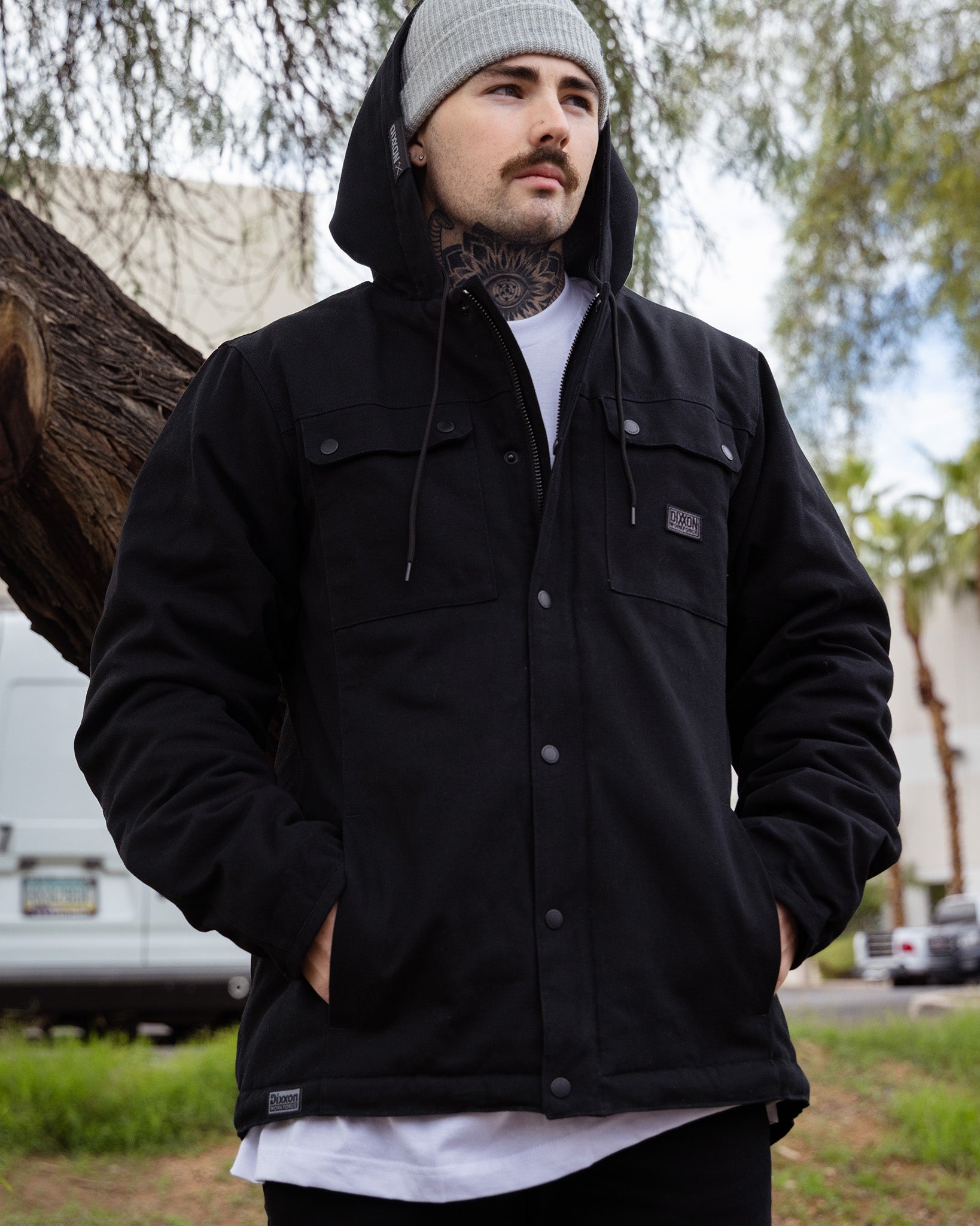 The Colt Sherpa Work Jacket - Black - Dixxon Flannel Co.