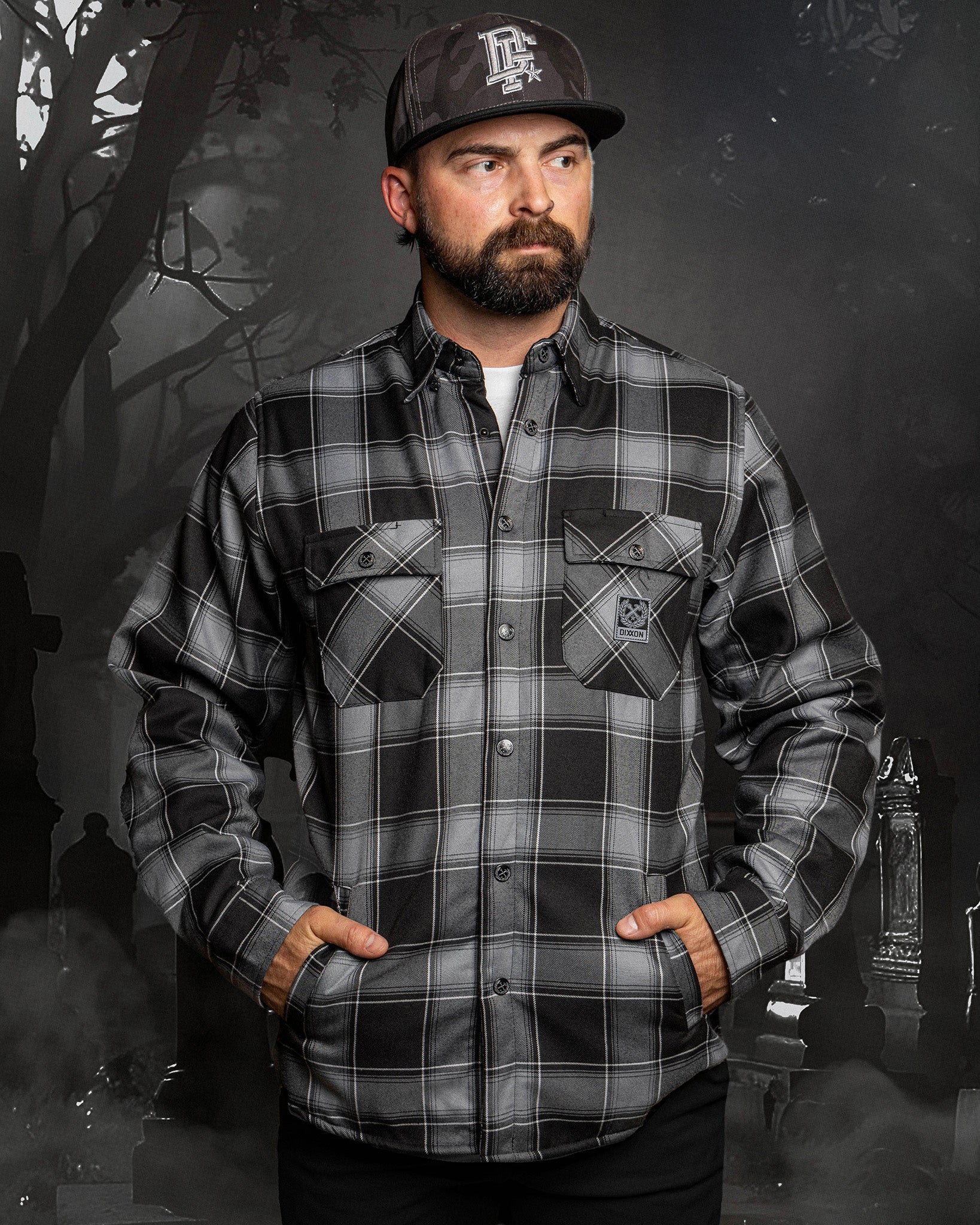 The Graveyard Sherpa Lined Flannel Jacket - Dixxon Flannel Co.