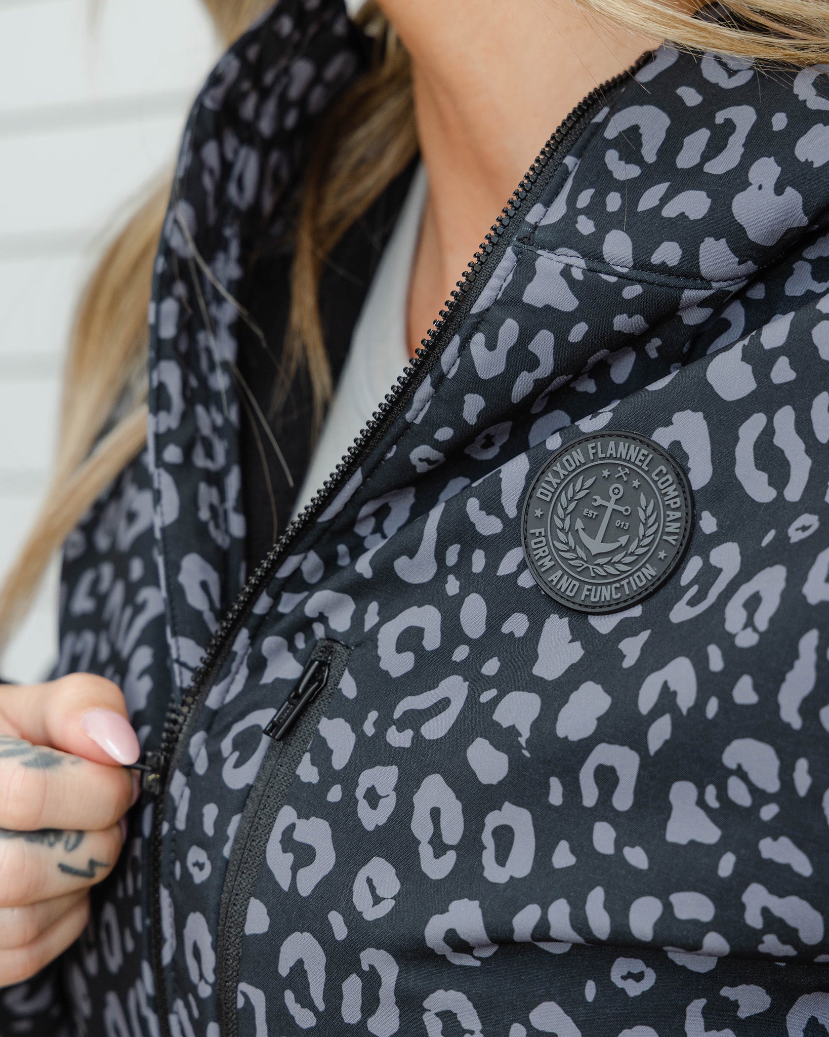 Women's Anchor Jacket 2.0 - Black Leopard | Dixxon Flannel Co