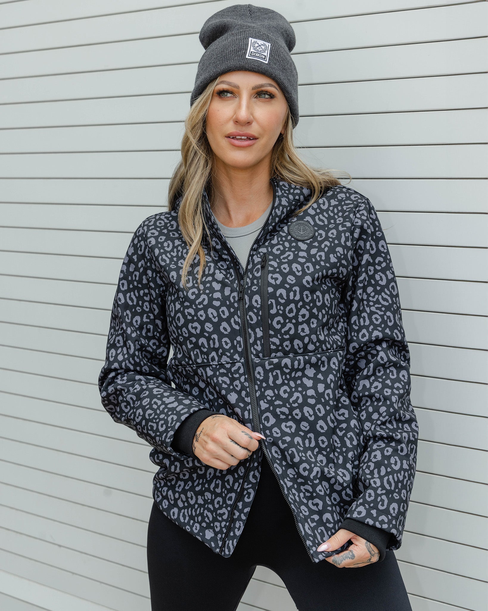 Women's Anchor Jacket 2.0 - Black Leopard | Dixxon Flannel Co