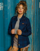 Women's DDC + TRU (Draplin) Flannel - Never - Ending Navy - Dixxon Flannel Co.