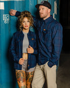 Women's DDC + TRU (Draplin) Flannel - Never - Ending Navy - Dixxon Flannel Co.