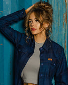 Women's DDC + TRU (Draplin) Flannel - Never - Ending Navy - Dixxon Flannel Co.