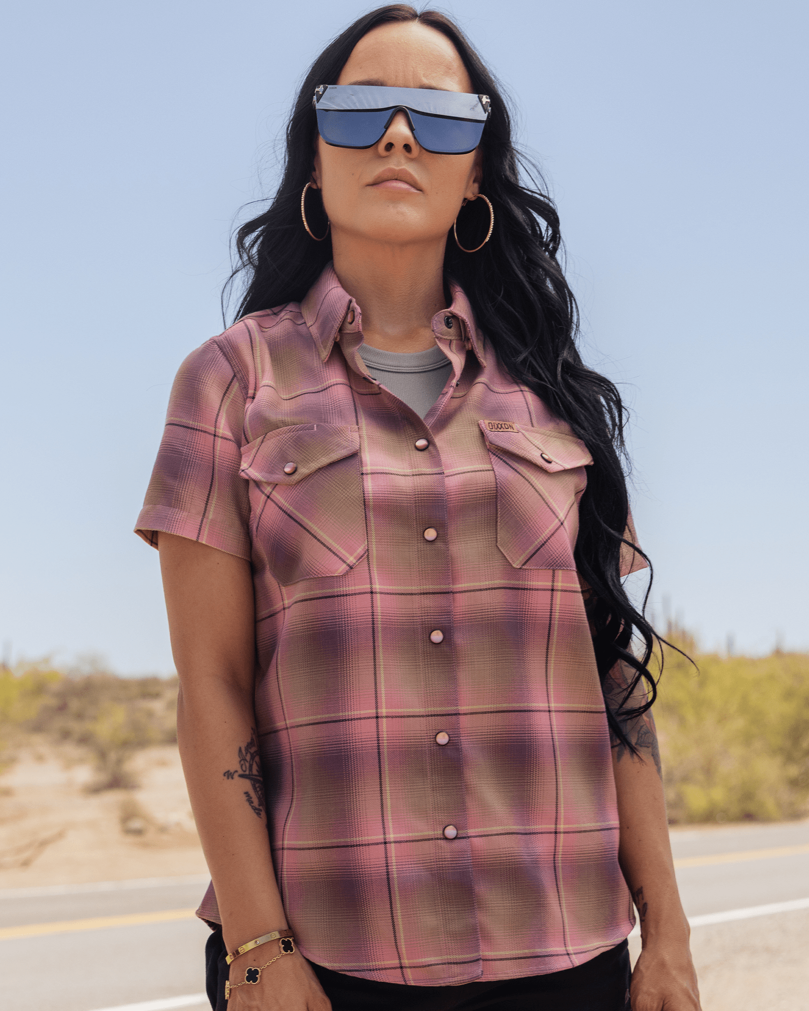 Women's Desert Rose Short Sleeve Flannel - Dixxon Flannel Co.